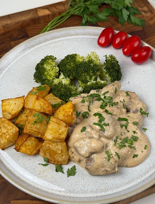 Prato de frango preparado